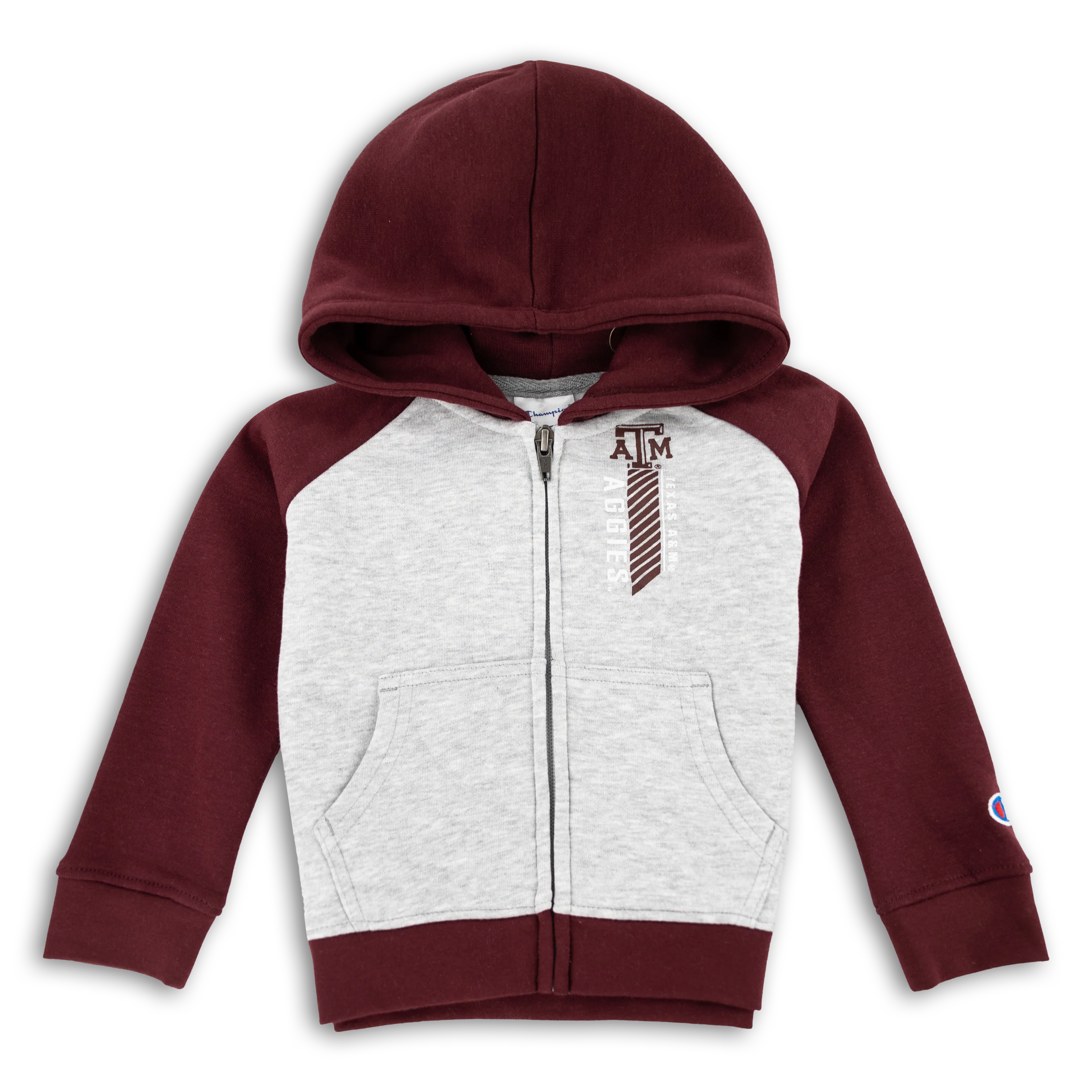 Texas A&M Aggie Toddler Raglan Zip Hoodie
