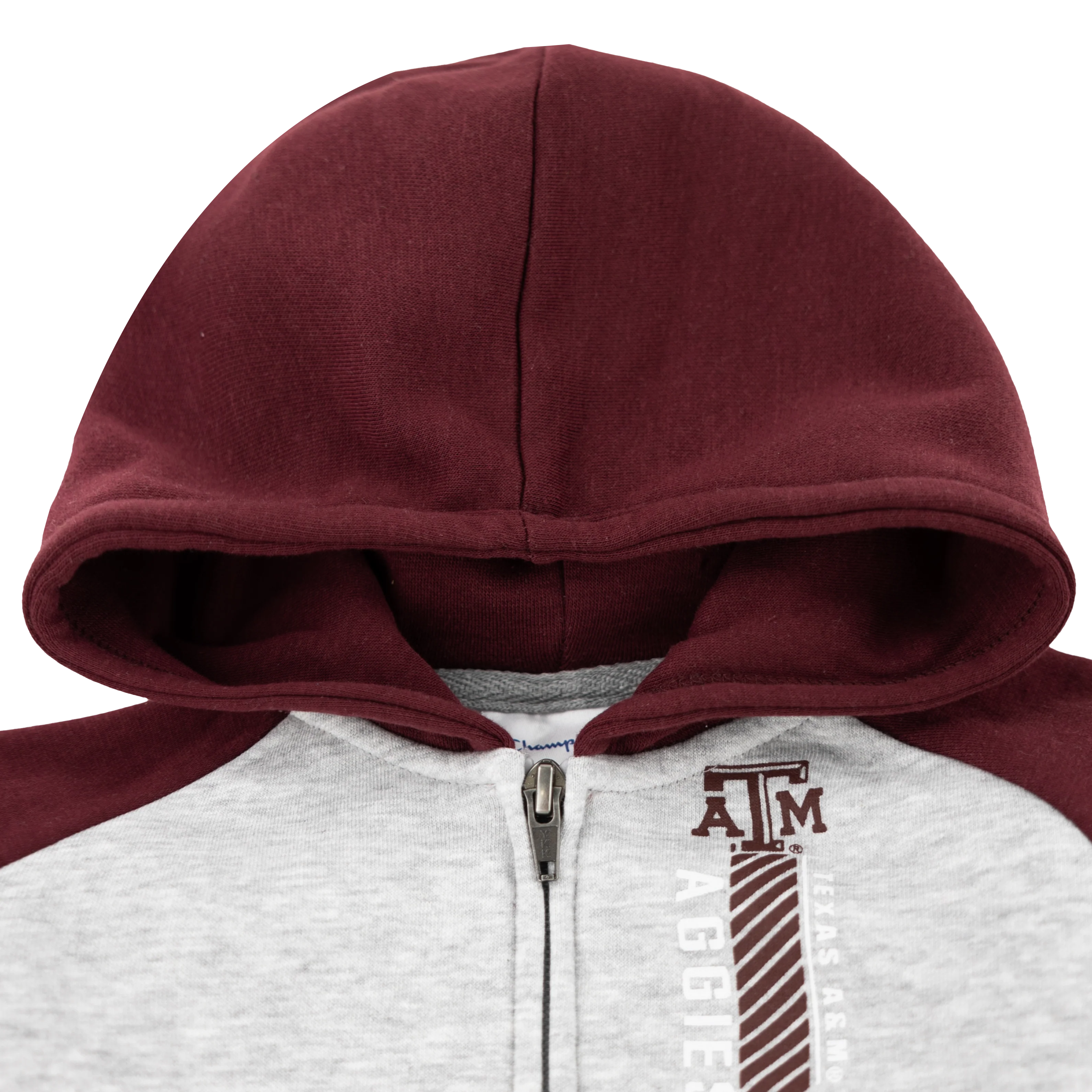 Texas A&M Aggie Toddler Raglan Zip Hoodie - Image 2