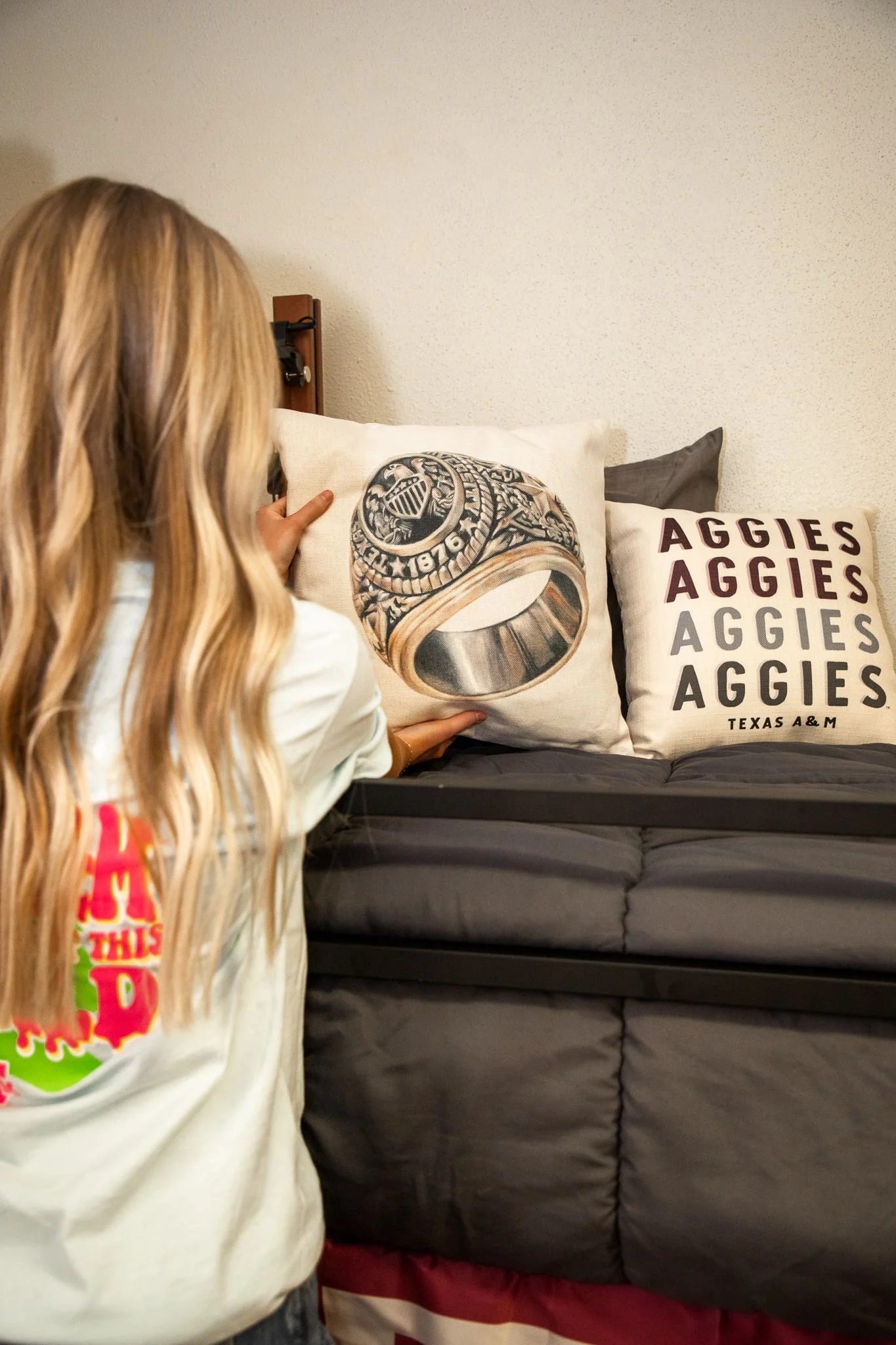 Texas A&M Aggie Ring Pillow - Image 4