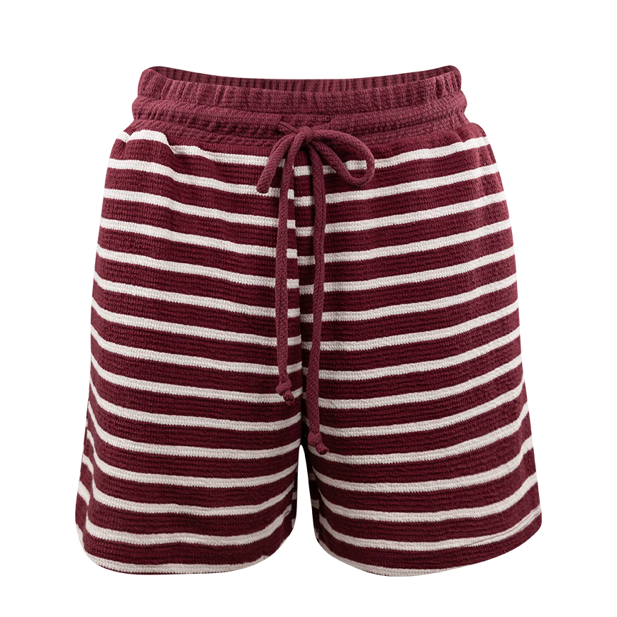 TRES BIEN CLOTHING Striped Knit Shorts