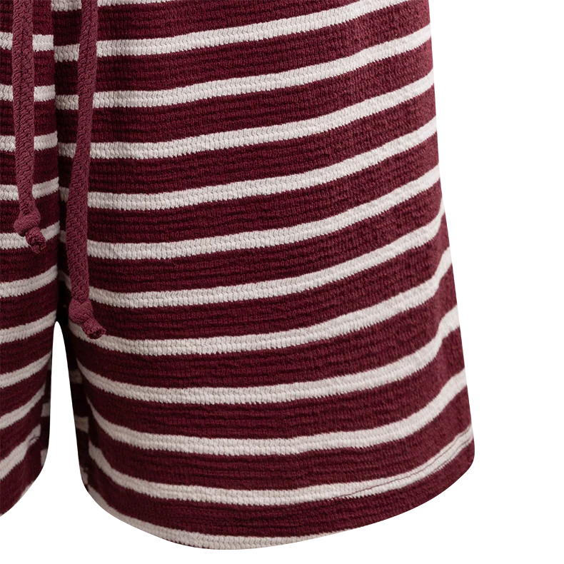 TRES BIEN CLOTHING Striped Knit Shorts - Image 2