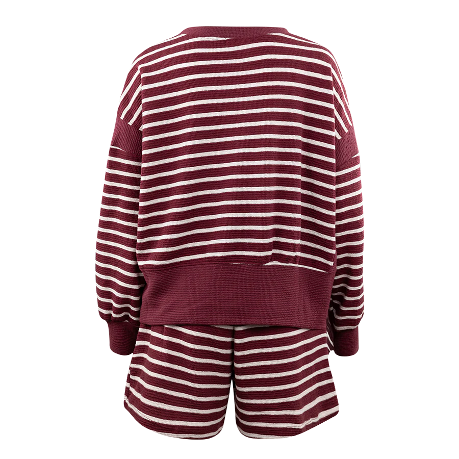 TRES BIEN CLOTHING Striped Knit Shorts - Image 3