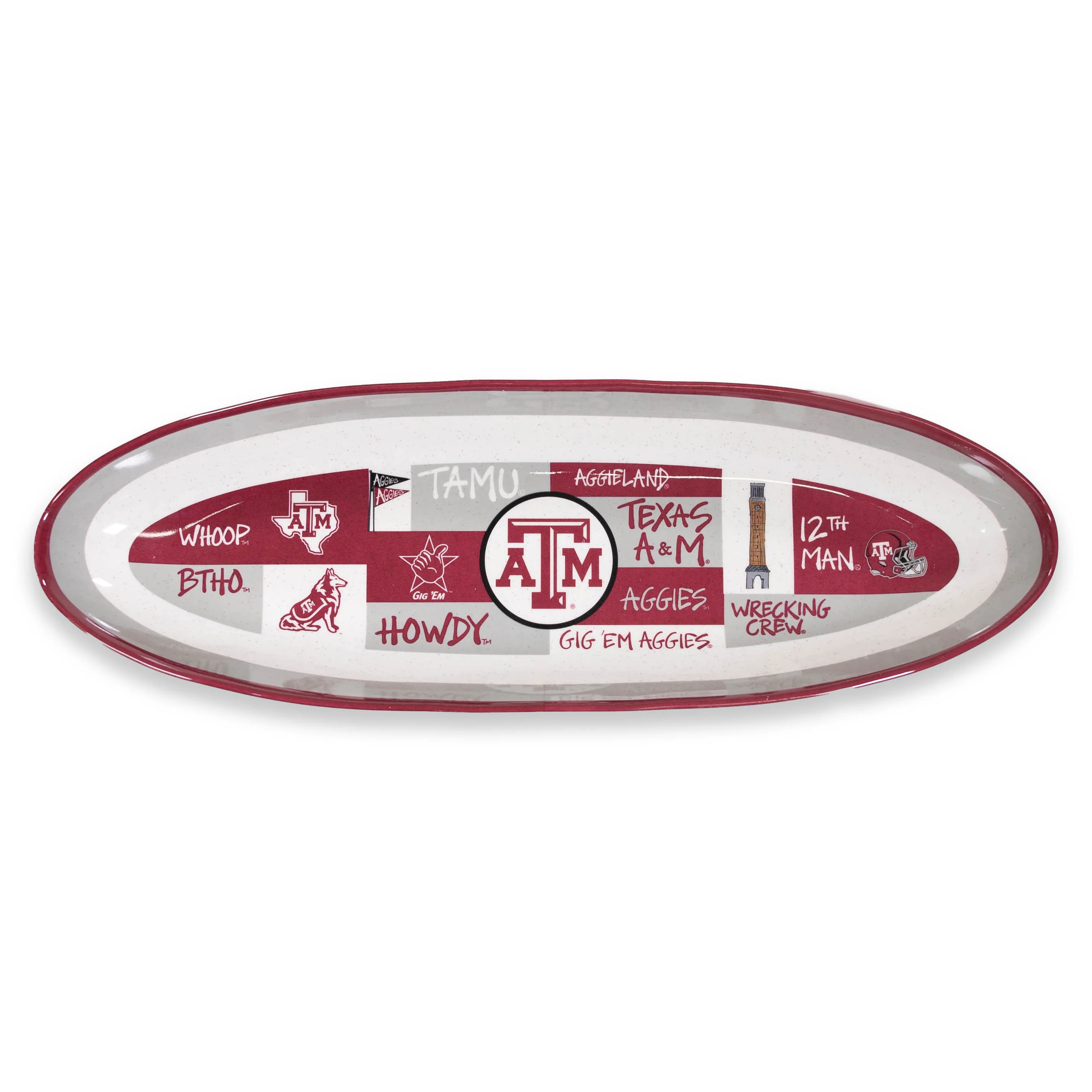 Texas A&M Two Piece Oval And Bowl Set - Image 4