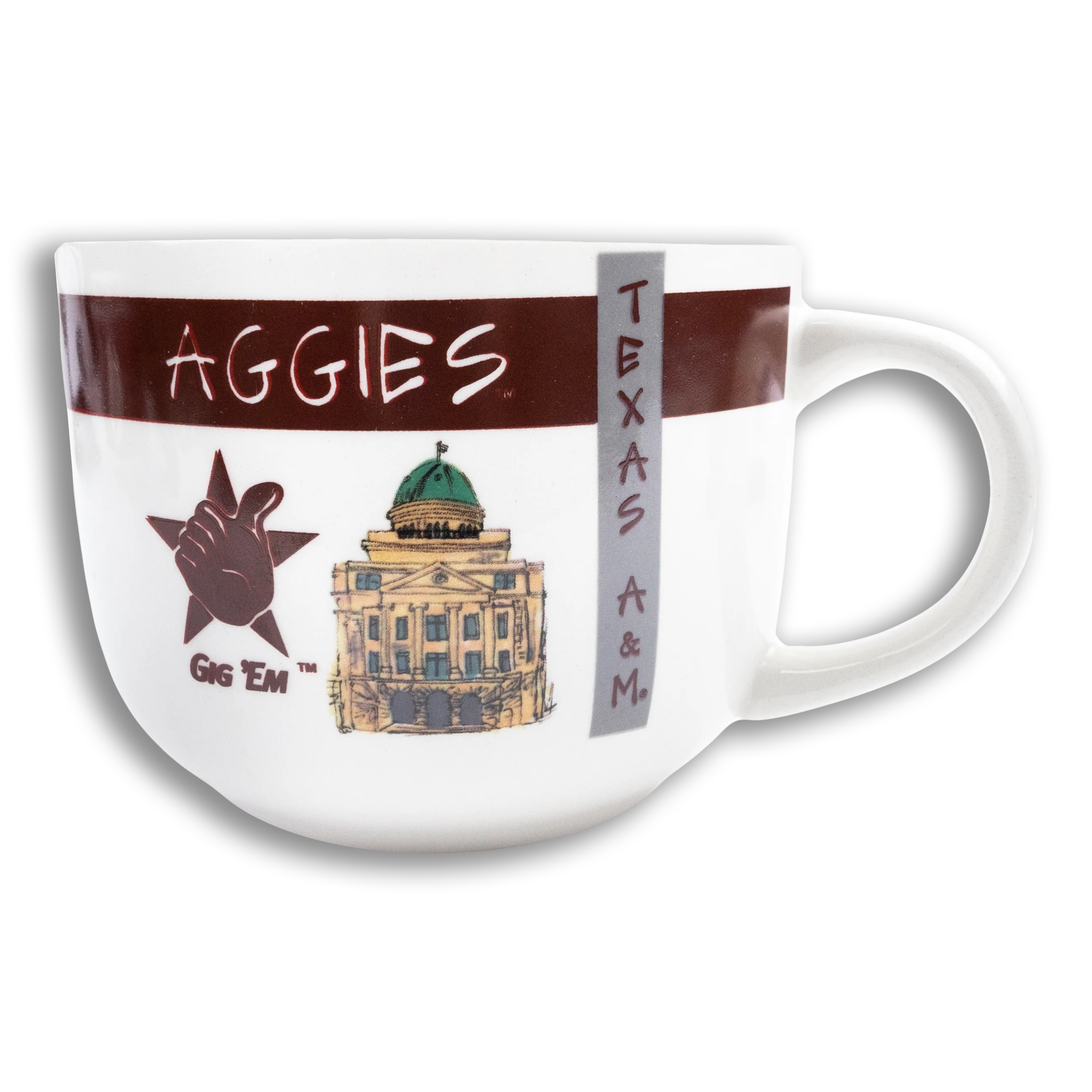 Texas A&M Aggies White Mug 19 Oz