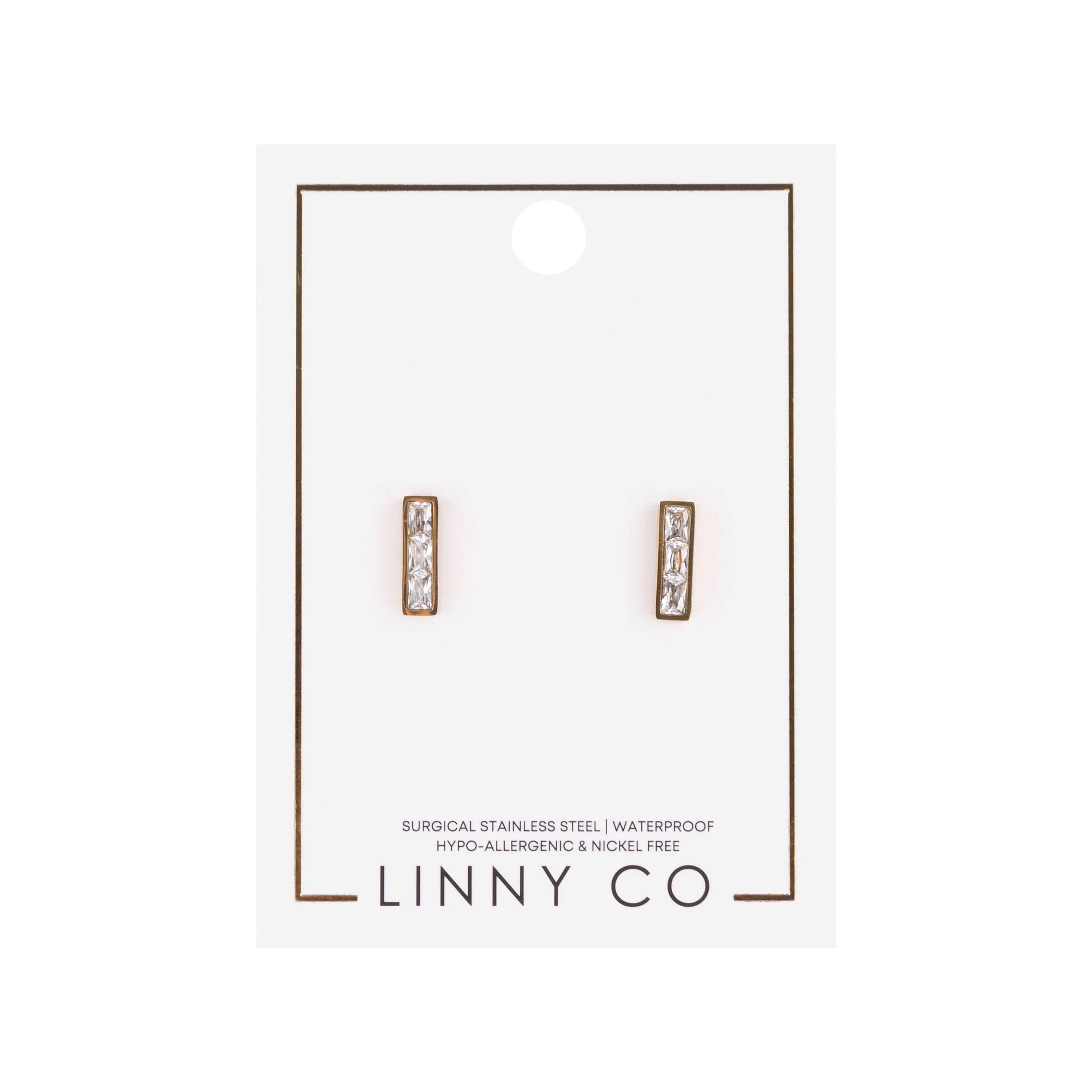 Vega Stud Rectangle Earrings