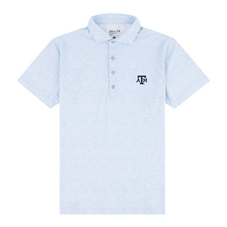 Texas A&M Johnnie-O Waverunner Polo - Blue