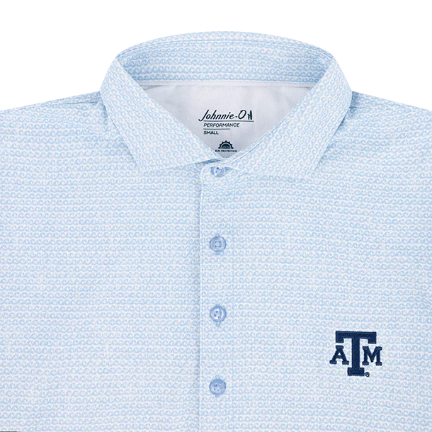 Texas A&M Johnnie-O Waverunner Polo - Blue - Image 3