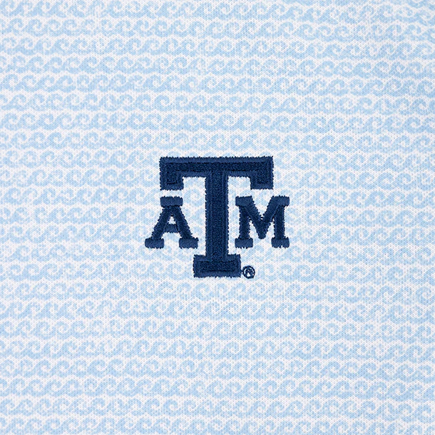 Texas A&M Johnnie-O Waverunner Polo - Blue - Image 4