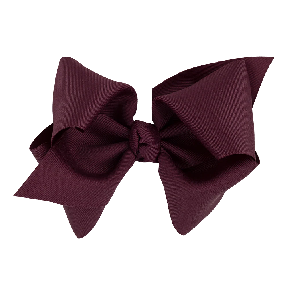 Wee Ones Huge Solid Burgundy Bow