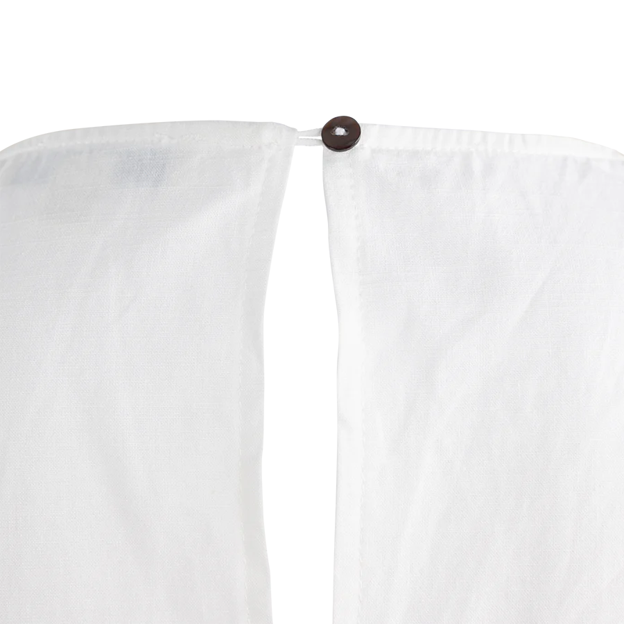 White Flutter Sleeve Woven Romper - Image 4