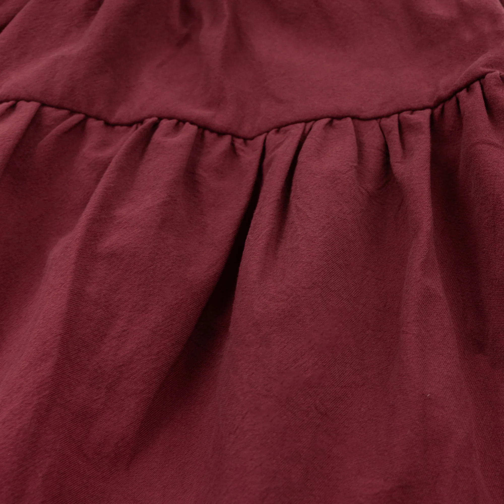 Three Tier Tank Maroon Youth Dress - Image 4