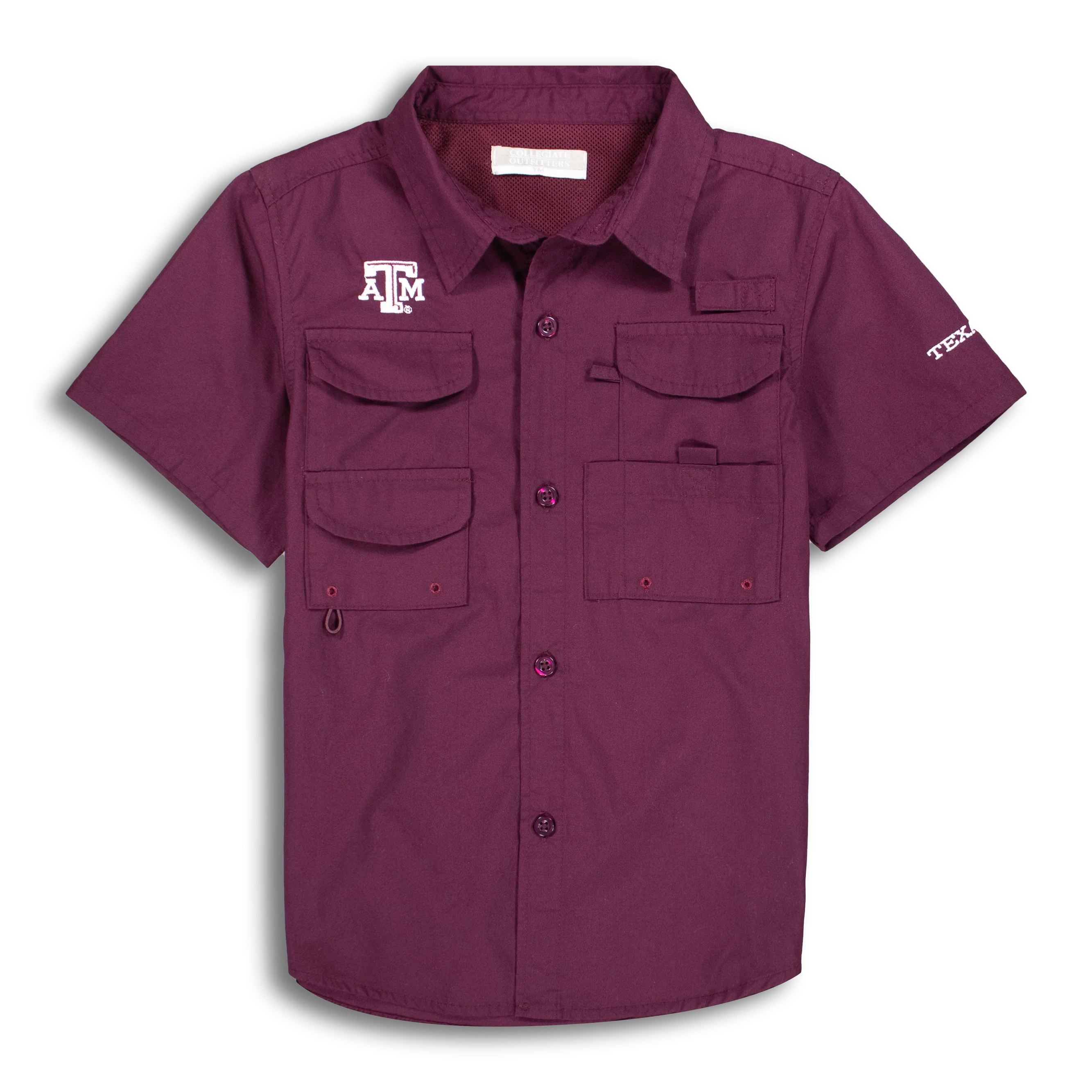 Texas A&M Maroon Youth Fishing Shirt