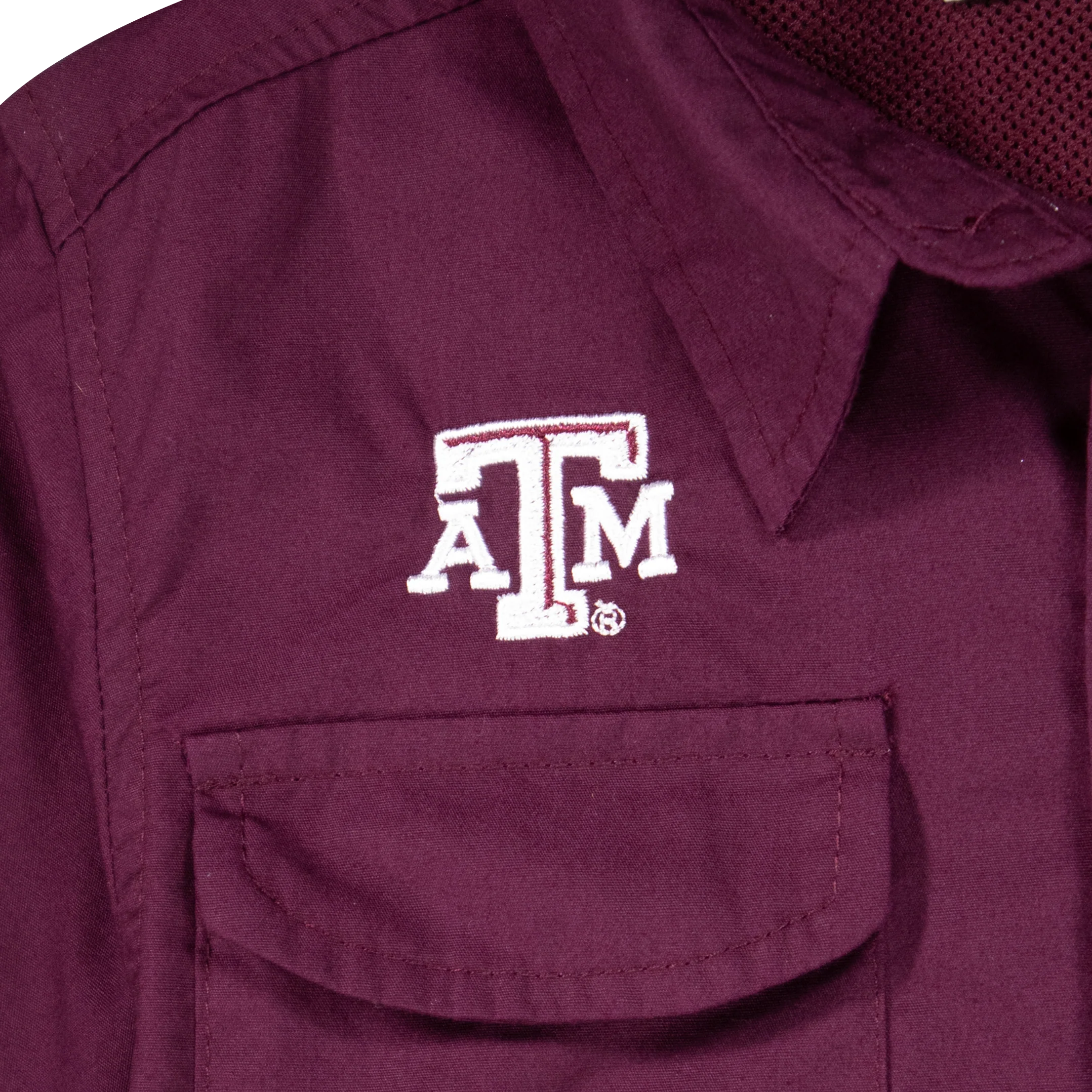 Texas A&M Maroon Youth Fishing Shirt - Image 2