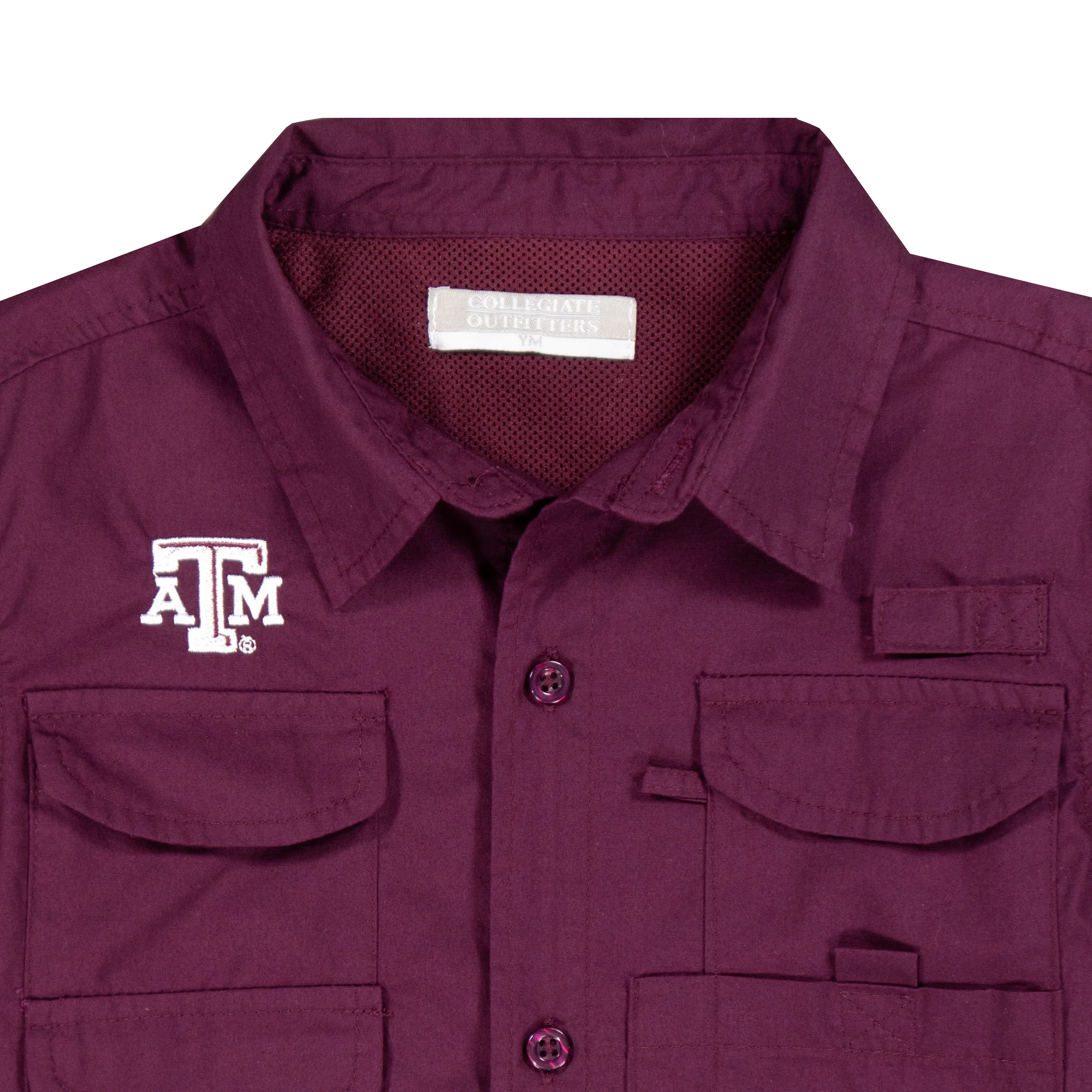 Texas A&M Maroon Youth Fishing Shirt - Image 3