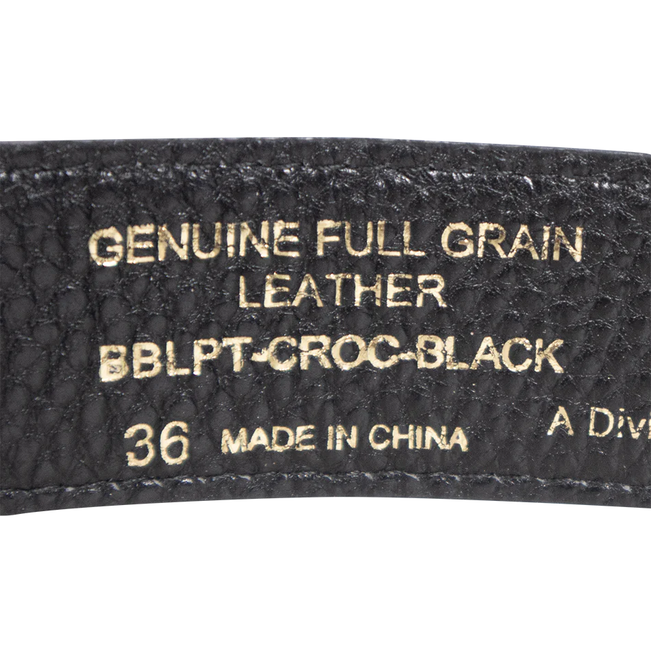 Texas A&M Zepplin Crocodile Concho Black Belt - Image 6